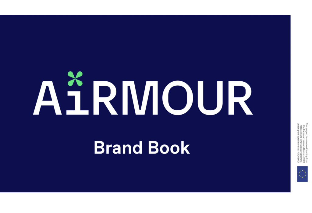 AiRMOUR Brand Book cover page screenshot